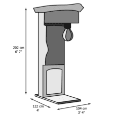 Hammer Lumberjack Arcade Machine Dimensions