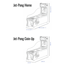 Jet Pong Beer Pong Arcade Machine Dimensions
