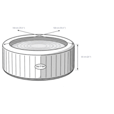 Lay-Z-Spa Cancun AirJet Hot Tub Dimensions