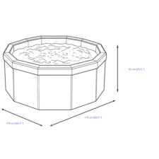 Lay-Z-Spa Carrara AirJet Hot Tub Dimensions