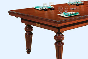 The Rene Pierre Carrousel pool dining table.