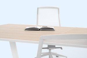 The Grasshoppers Indoor Tennis Table converted to office table.