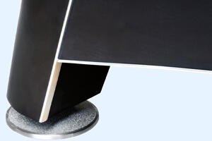 The Dynamic Hurricane Slate Bed pool table foot.