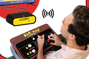 The Arcade1UP Pacman Couchcade.