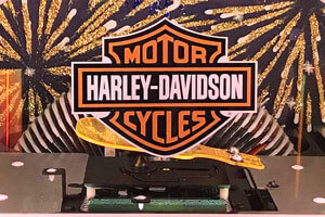 The Rock-Ola Harley Davidson Jukebox Front Mirror.