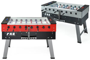 The FSA San Siro 2 Football Tables in Two Finishes