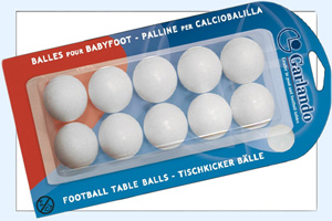 Spare balls supplied with the Garlando F-20