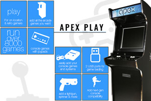 The Apex Play model features.
