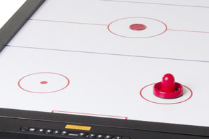 The 6ft Multi Games table's fast, exciting air hockey playfield