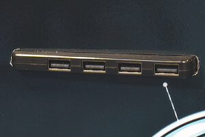 The Frontier arcade's USB port.
