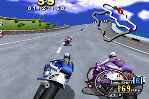 A screenshot from Sega Manx TT