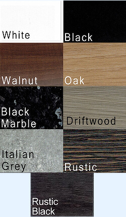 Finish options for the Supreme Winner pool table
