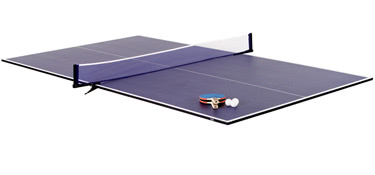 The Tekscore table tennis top, available with the Supreme Winner pool table