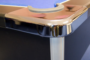 The corner cap on the Supreme Slimline pool table