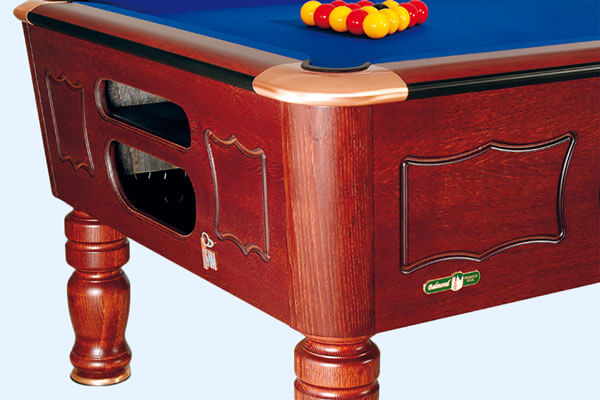 Sam Balmoral Slate Bed Pool Table Cabinet Corner