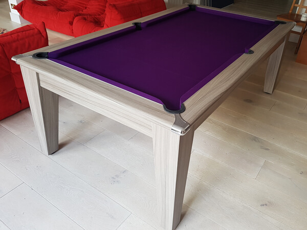 Finish options for the Supreme Slimline pool table
