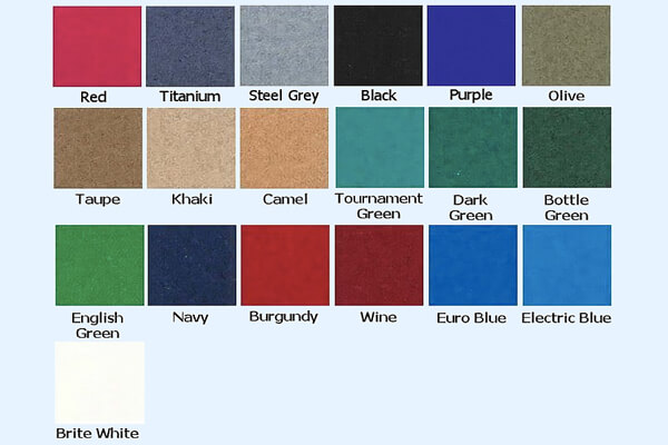 The Longoni Elegant pool table cloths.