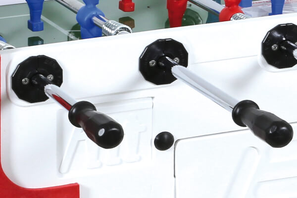 A close up shot of the player handles.