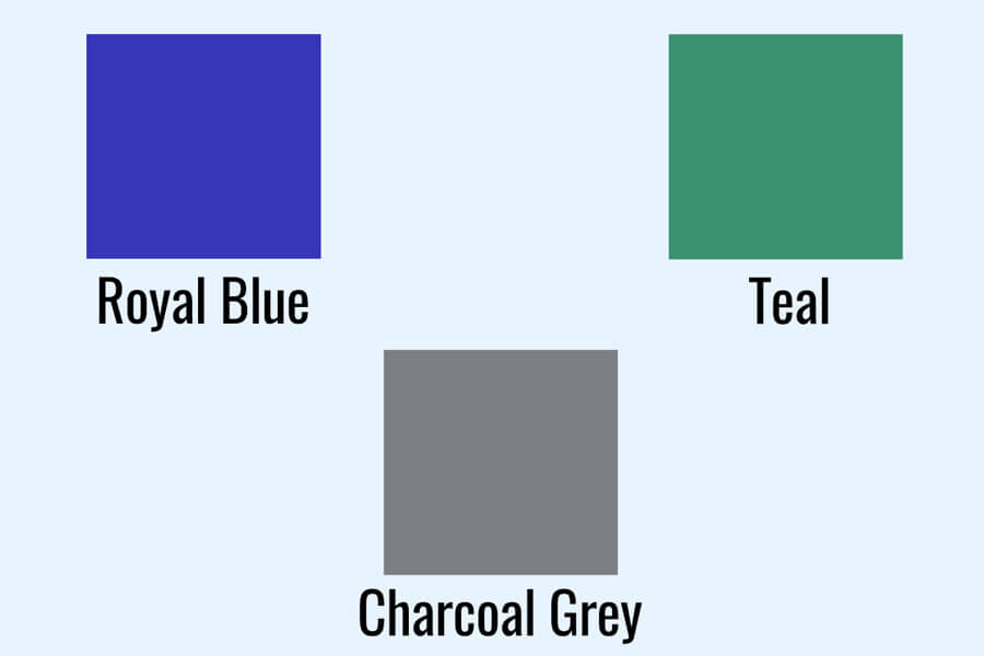 The cloths available with the Fusion Outdoor pool table.