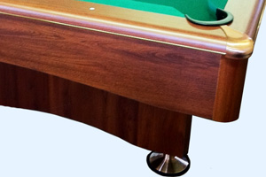 The corner of the Eliminator II pool table