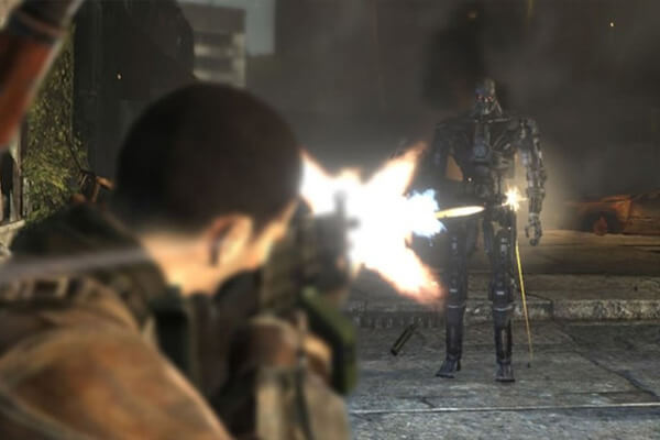 A screenshot from Terminator Salvation