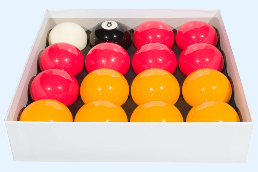 The Aramith 2'' Red & Yellow Pool Ball Set.