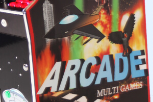 Cosmic arcade graphics.