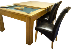 Dining chairs with a pool dining table
