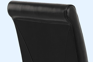 The rear of the Liberty dining chair