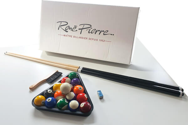 The Pool table with accessories