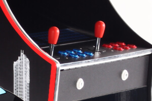 The Cosmic arcade machine controls.