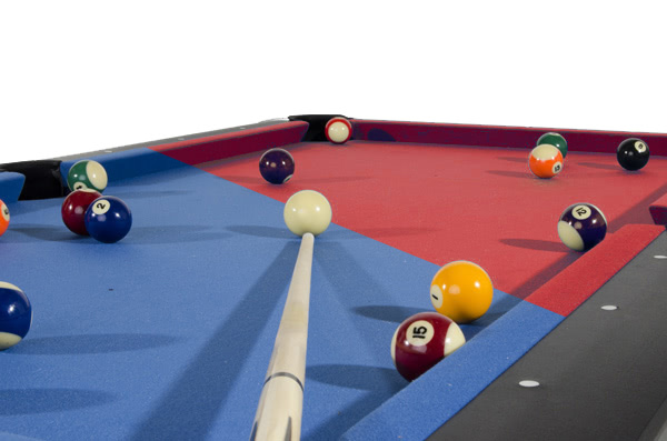 Balls in play on the Pro American pool table