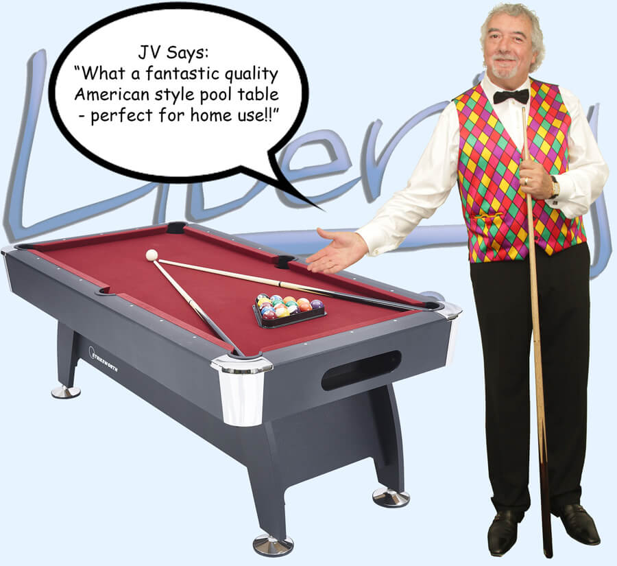 John Virgo endorses the 7ft Pro American pool table