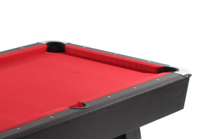The playfield of the Strikeworth Pro American Deluxe 7ft Pool Table