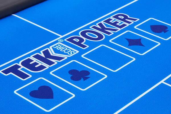 The baize on the Tekscore folding poker table.