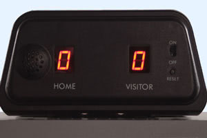 The Jet's automatic scorer detects goals automatically