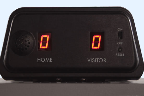 The Jet's automatic scorer detects goals automatically
