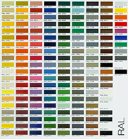 RAL paint options for the Zen luxury pool table