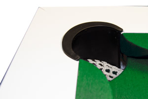 The drop pockets on the Zen pool table