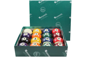 The accessories supplied with the Zen pool table
