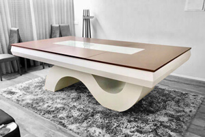 The Picasso pool table with table top