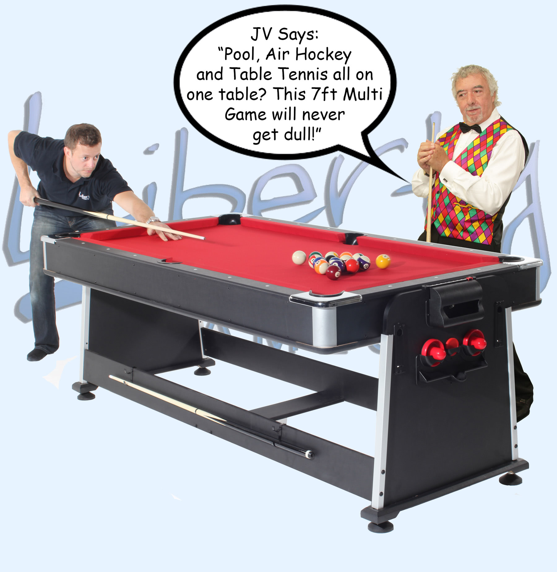 John Virgo endorses the 7ft Multi Games table