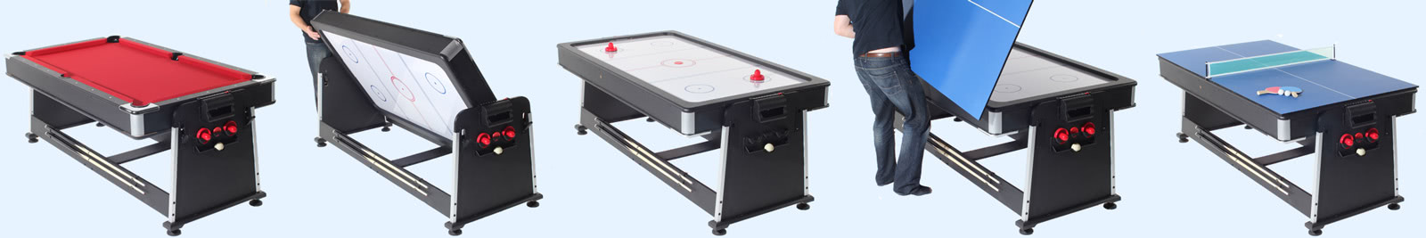 The 7ft Multi Games can be used for three different games