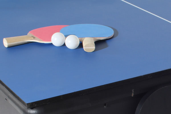 The 7ft Multi Games table includes a table tennis top