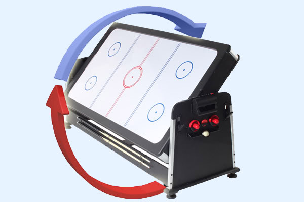 The Strikeworth 7ft Multi Games table rotates