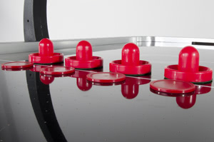 Free air hockey accessories supplied with the Pro Ice