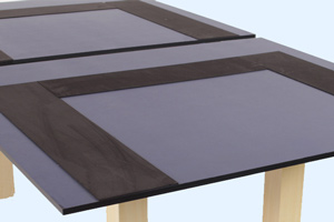 A foam underside protects your table