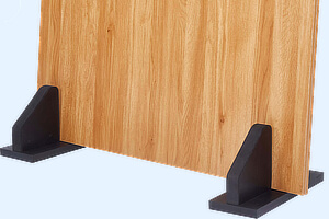A table top holder in black.