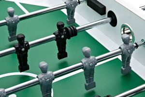 The Classic foosball table has a regulation 4ft pitch