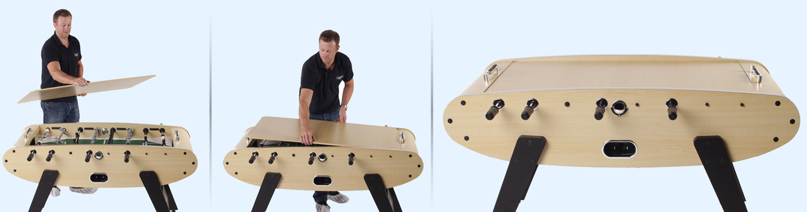 TThe Classic includes a lift-on table top